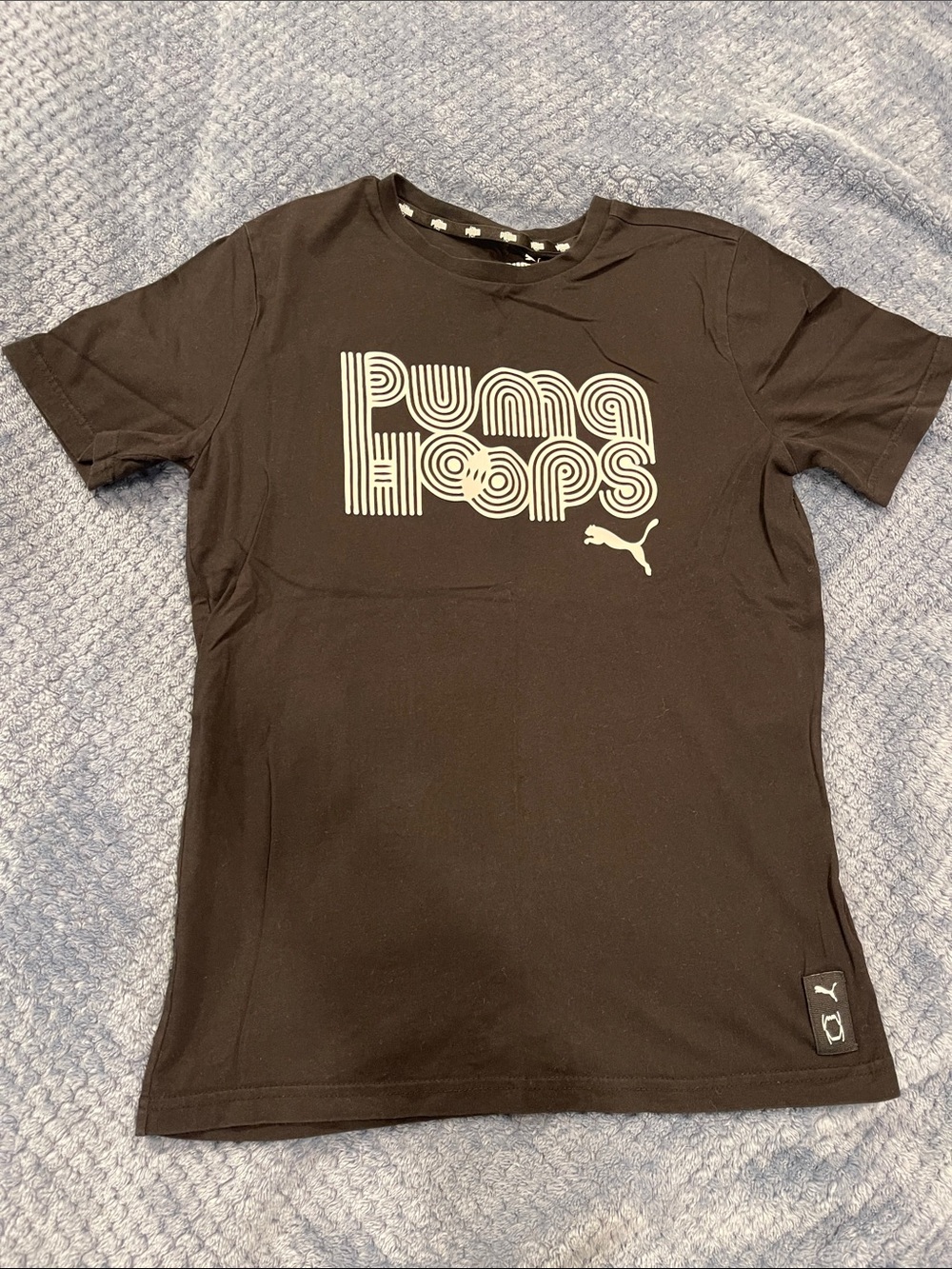 Puma Black Short-Sleeve 'Puma Hoops' Graphic Tee